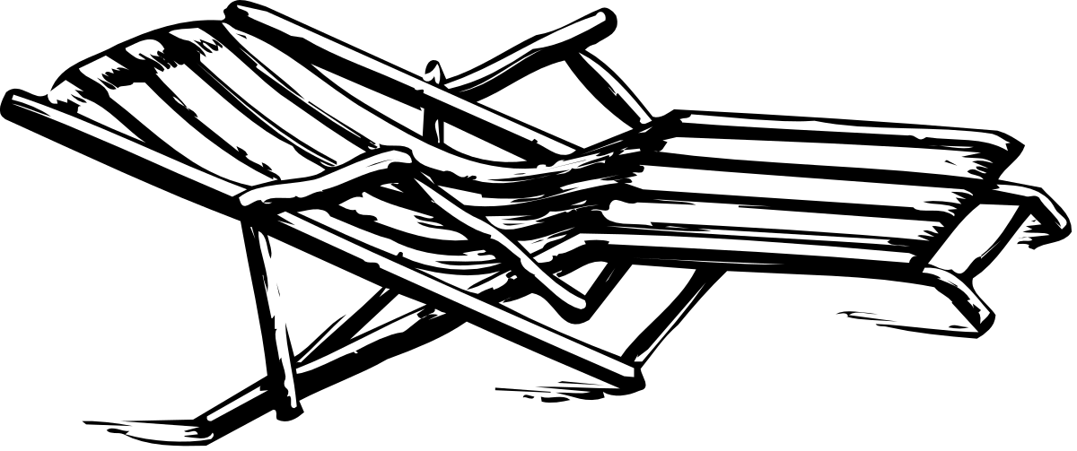 a black and white drawing of a chair clip art png transparent Black and White Chair Clipart: Elegant Furniture Silhouette