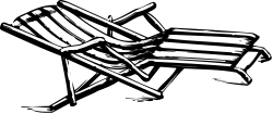 Black and White Chair Clipart: Elegant Furniture Silhouette