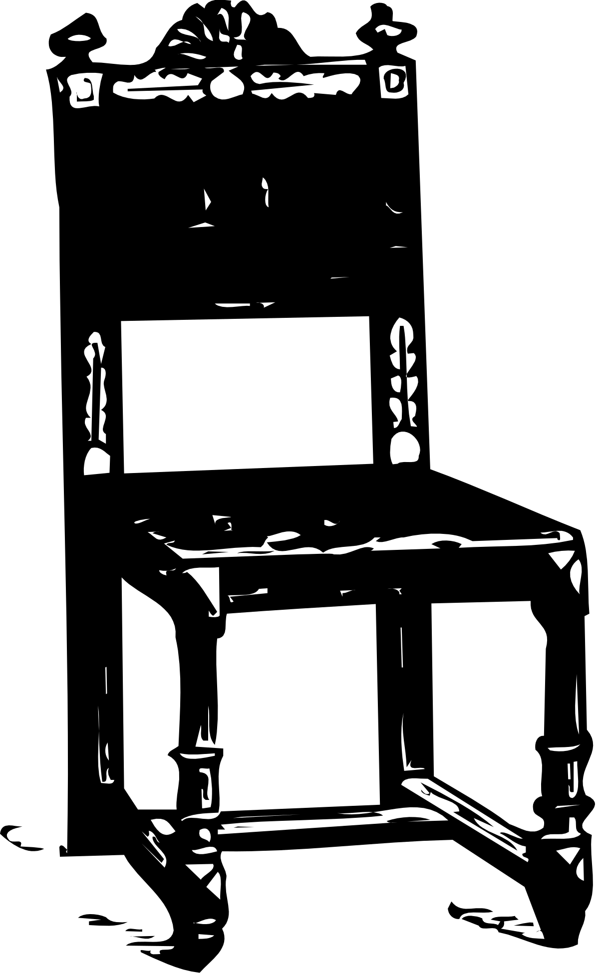 Black and White Truck Clipart - Classic Vehicle Illustration