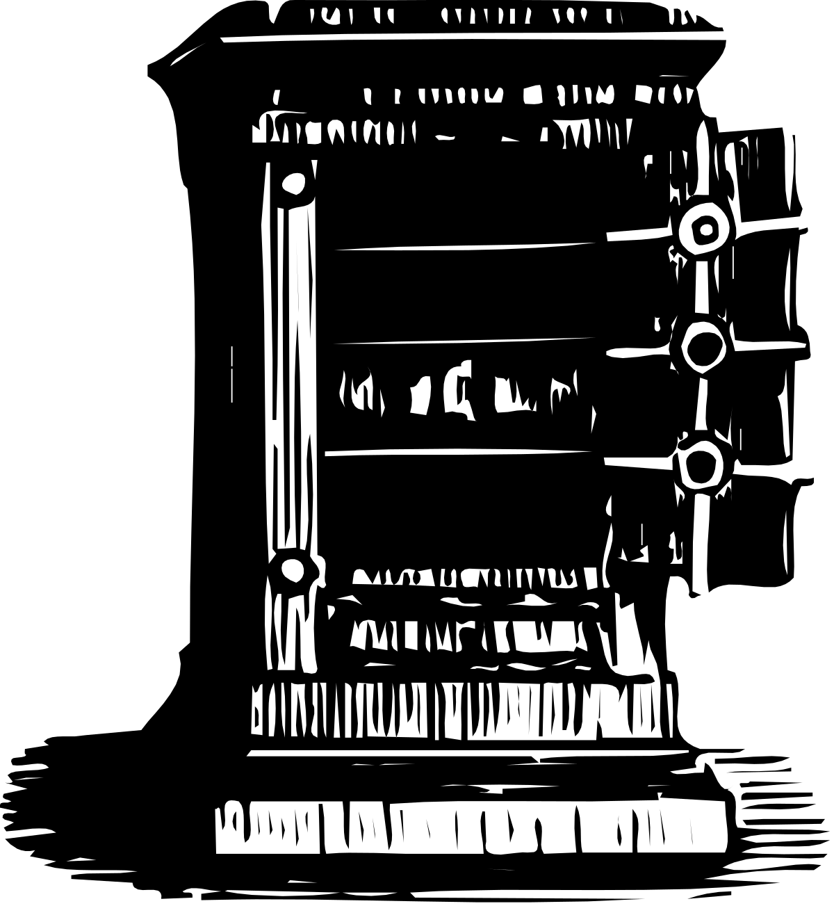 Black and White Door Clipart for Creative Projects