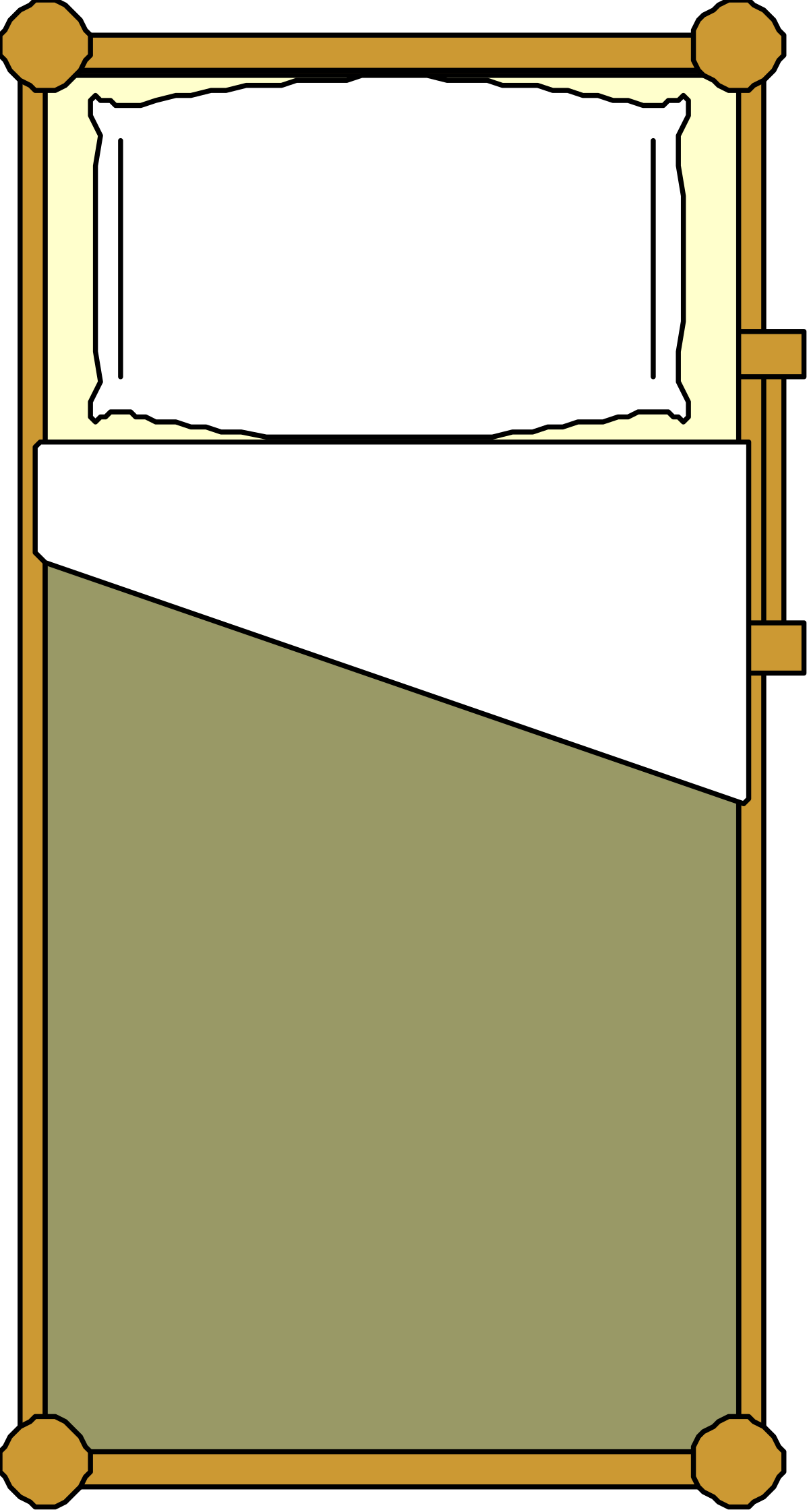 Bed with Pillow Clipart - Cozy and Comfortable Home Decor