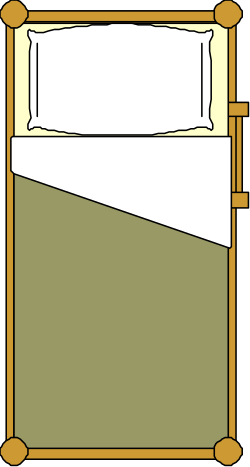 Bed with Pillow Clipart - Cozy and Comfortable Home Decor