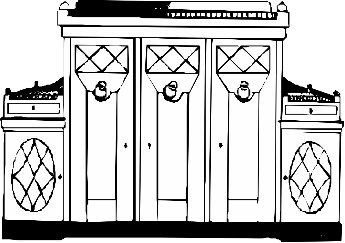 a black and white illustration of a building clip art png transparent Building Clipart: Stunning Black and White Illustration