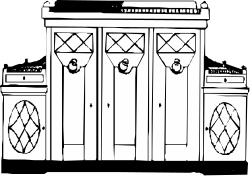 Building Clipart: Stunning Black and White Illustration
