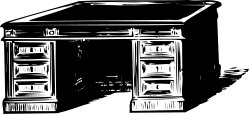 Wooden Structure Clipart - Black and White Drawing for Versatile Use