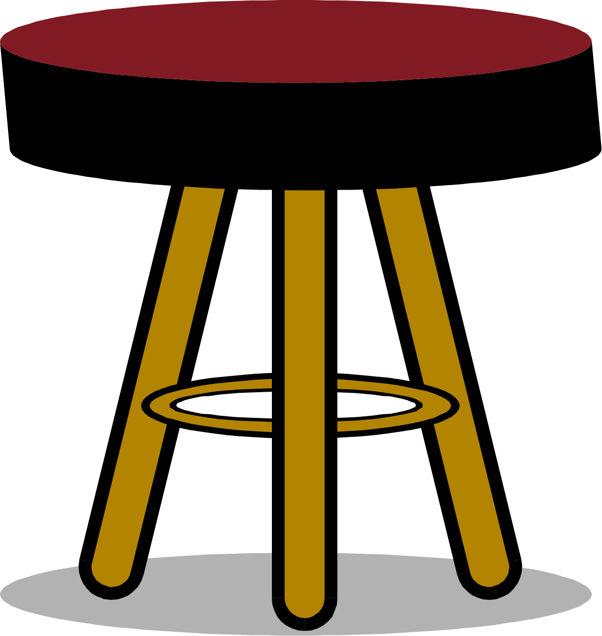 a stool with a red seat clip art png transparent Red Seat Stool Clipart: Versatile Seating for Every Use