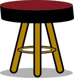 Red Seat Stool Clipart: Versatile Seating for Every Use
