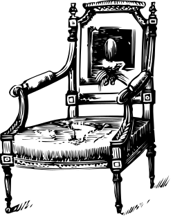 Stylish Black and White Chair Clipart for Versatile Use