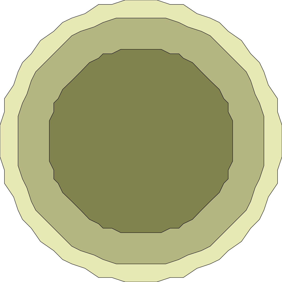 Circular Shape Clipart on Black Background - Versatile SVG Designs