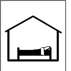 Cozy Bed with Window Frame Clipart for Relaxing Scenes