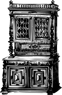 Piano Clipart: Elegant Black and White Drawing