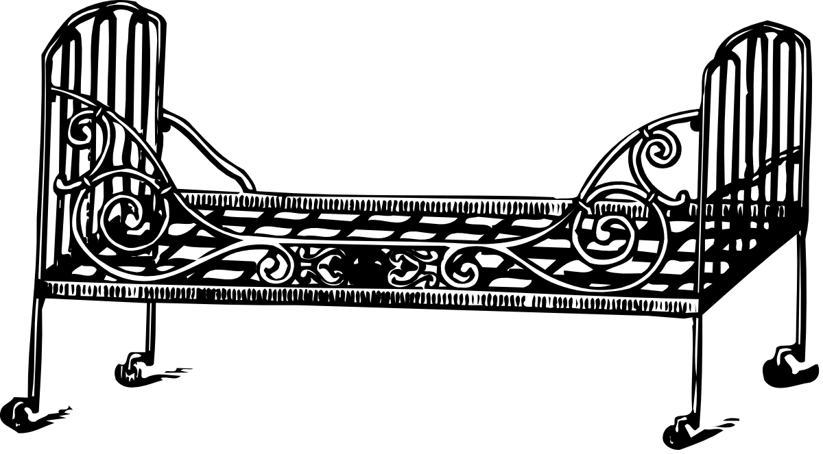 Black and White Bench Clipart: Timeless Outdoor Seating Illustration