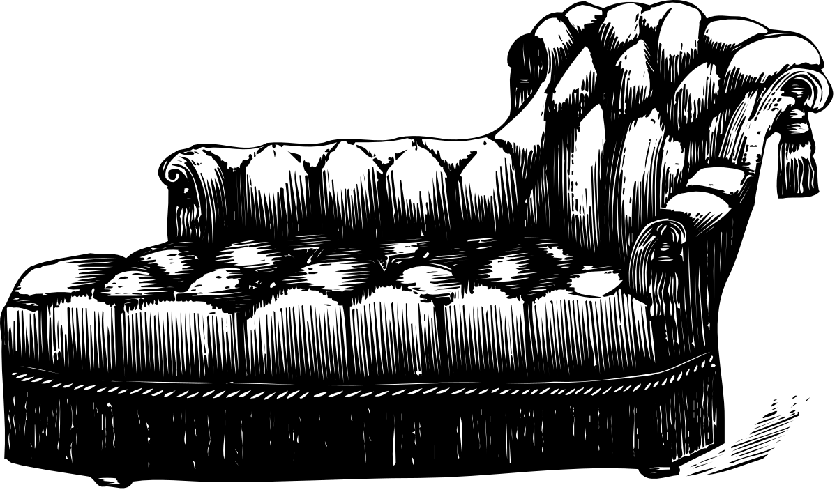Black and White Chair Clipart - Elegant Furniture Graphics