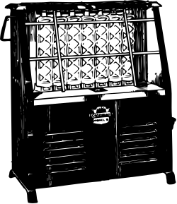 Black and White Cabinet Clipart - Elegant Furniture Design