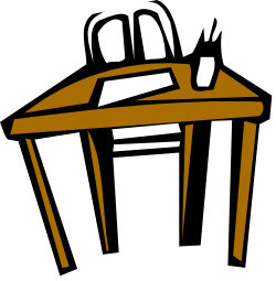 Voting Box Clipart: Brown and White Design for Elections