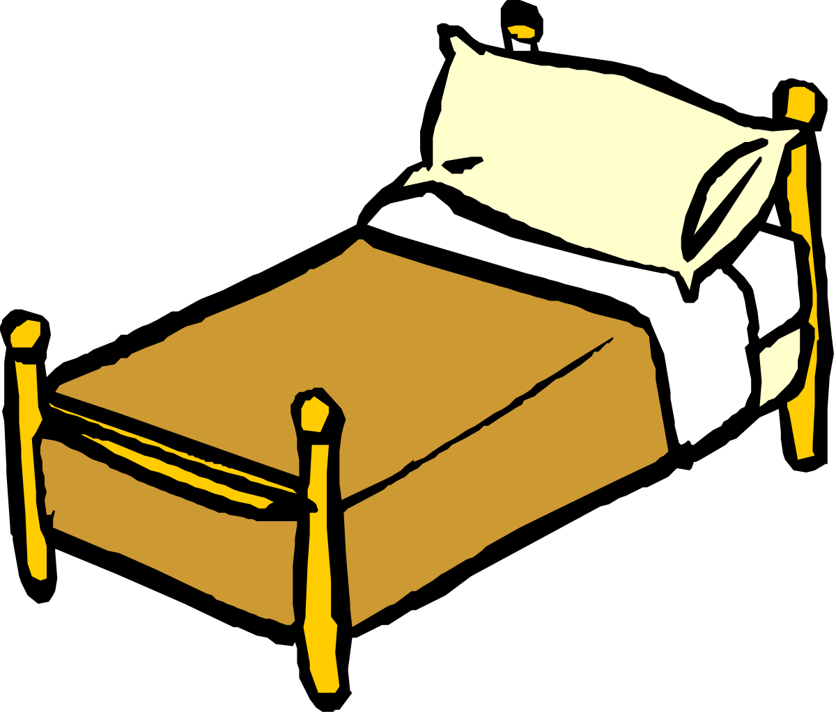 Pillow and Bed Clipart: Cozy Bedroom Comforts