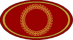 Red and Gold Circle Pattern Clipart for Elegant Designs