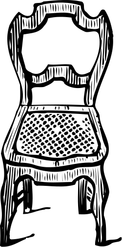 Elegant Black and White Chair Clipart for Versatile Use