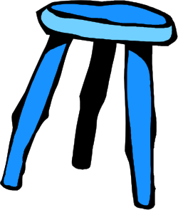 Blue Stool Clipart: Stylish Seating Solution for Your Designs