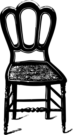 Chair with Seat Cushion Clipart for Unique Design Projects