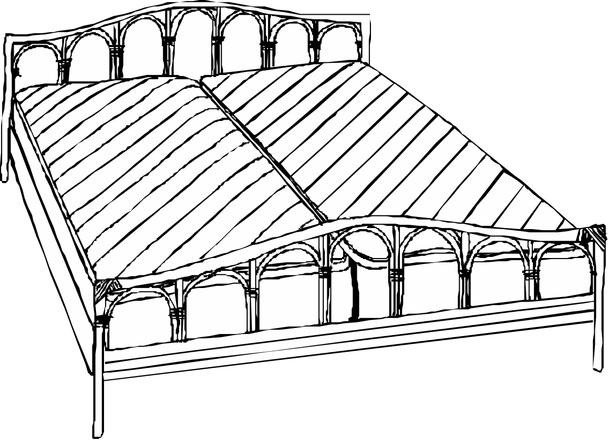 Canopy Bed Clipart - Elegant and Cozy Bedroom Decoration