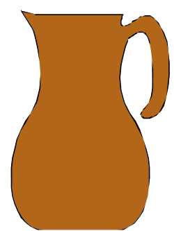 Brown Jug Clipart: Rustic Kitchen Decor Elements