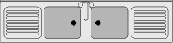 Front Door Panel Clipart: Detailed View of Removable Front Panel