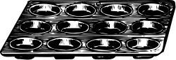 Black and White Stack of Glasses Clipart for Versatile Use