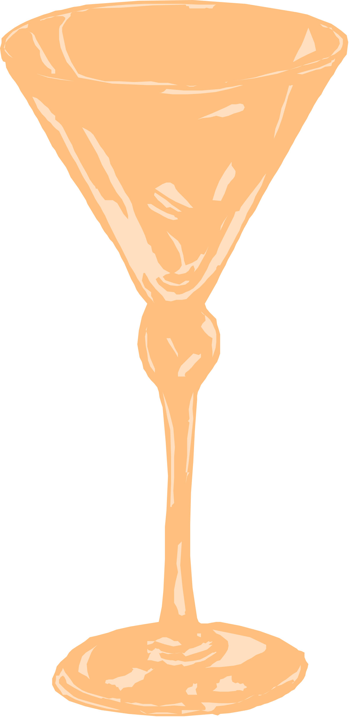 Martini Glass Pouring Liquid - Elegant Clipart for Celebrations