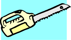 Hand Saw with Yellow Handle Clipart for DIY Projects