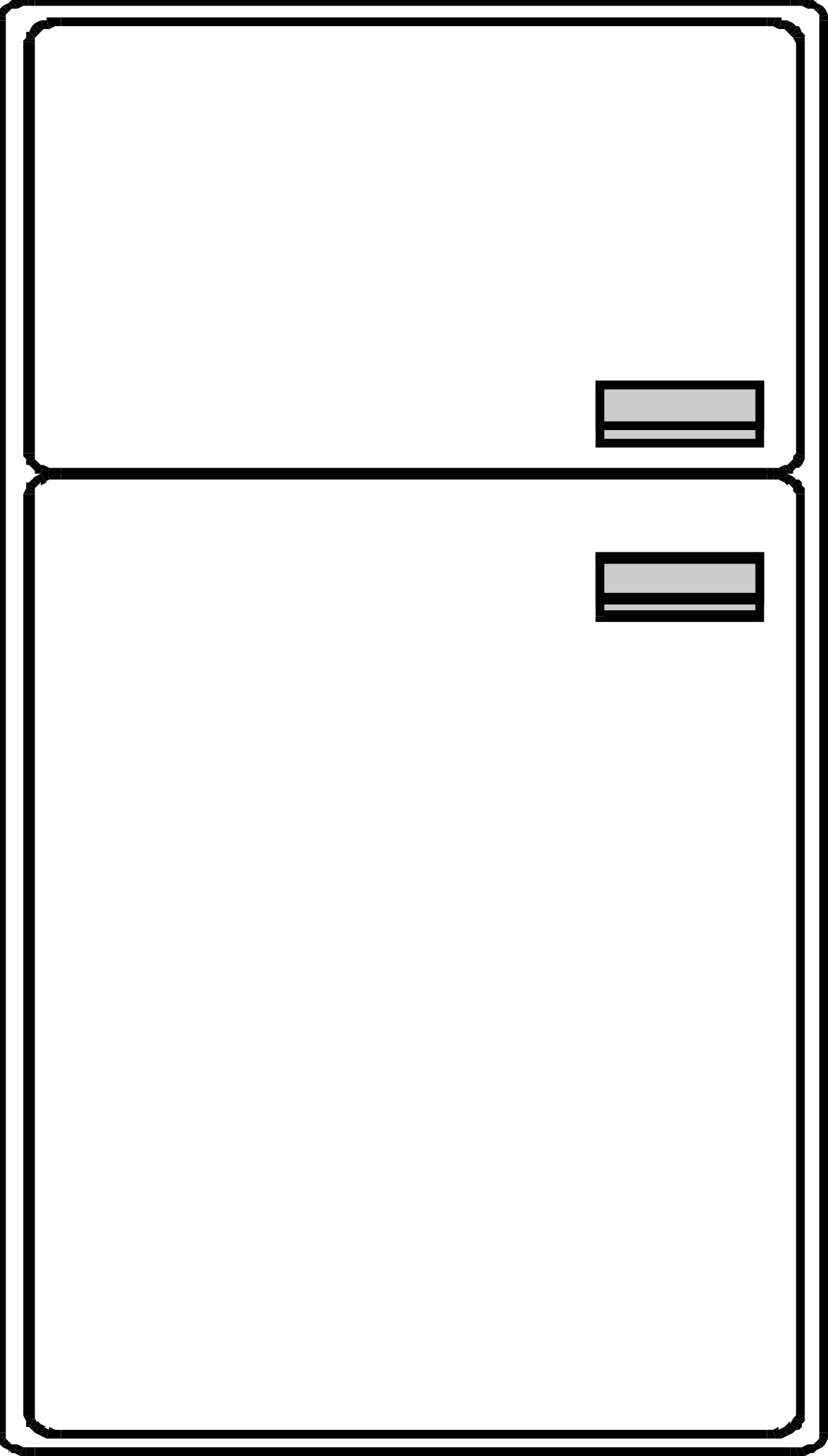 Refrigerator with Open Door Clipart - Perfect Kitchen Illustration