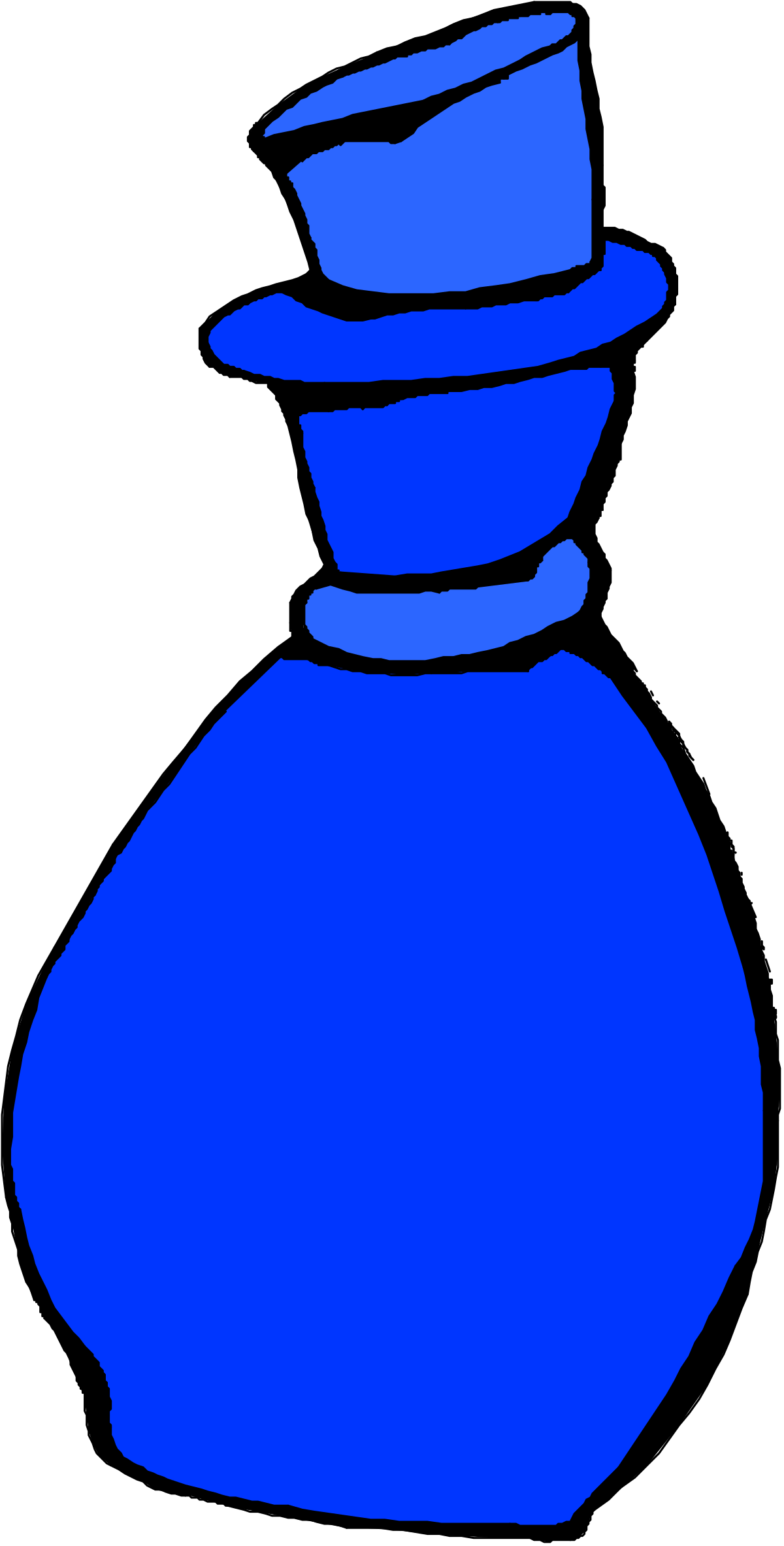 Blue Bottle with Cap - Versatile Clipart for Every Project