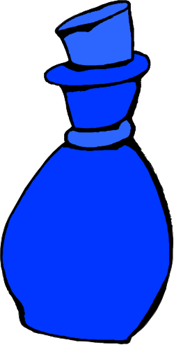 Blue Bottle with Cap - Versatile Clipart for Every Project