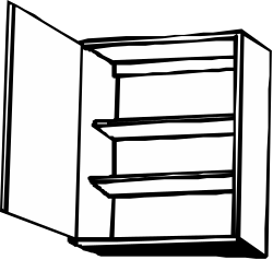 Black and White Ladder Clipart for Versatile Projects