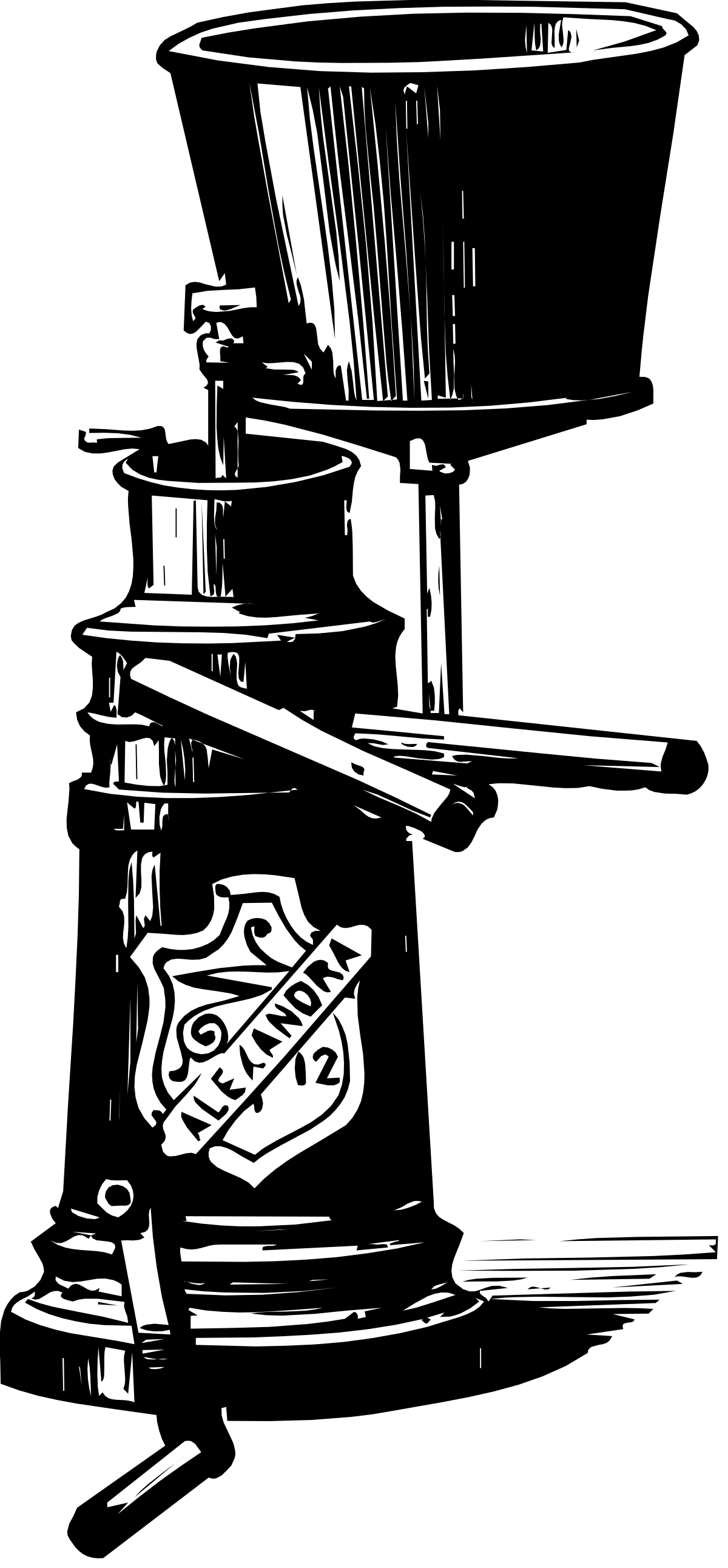 a black and white drawing of a drum clip art png transparent Drum Clipart: Detailed Black and White Drawing for Creative Projects