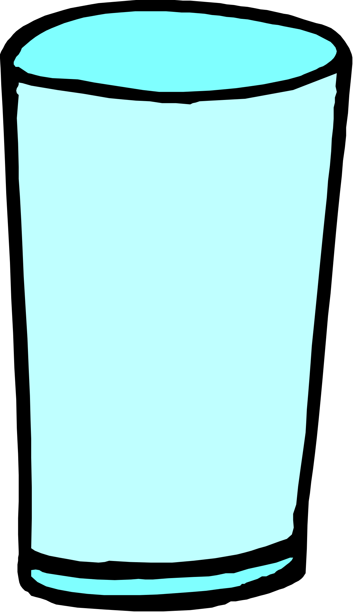 a glass of water clip art png transparent Glass of Water Clipart - Refreshing Beverage Illustration
