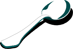 Spoon with Long Handle Clipart - Perfect for Culinary Creations