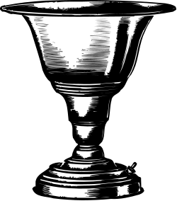 Black and White Glass Clipart - Elegant and Simple Vector Design