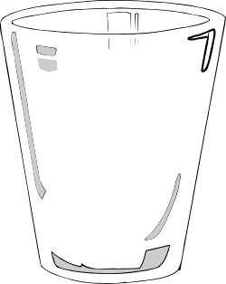 Glass of Water Clipart - Refreshing Beverage Icon for Your Projects