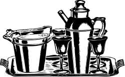 Trash Can Clipart - Black and White Illustration for Creative Projects