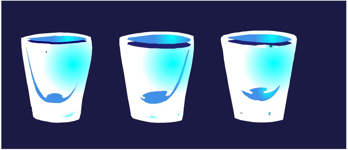 Elegant Blue and White Glasses Clipart for Creative Projects