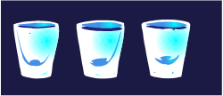 Elegant Blue and White Glasses Clipart for Creative Projects
