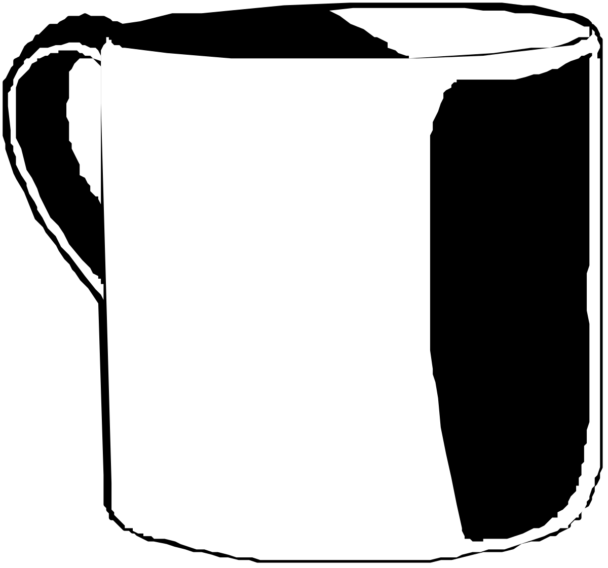 White Jug Clipart - Elegant Kitchenware Illustration