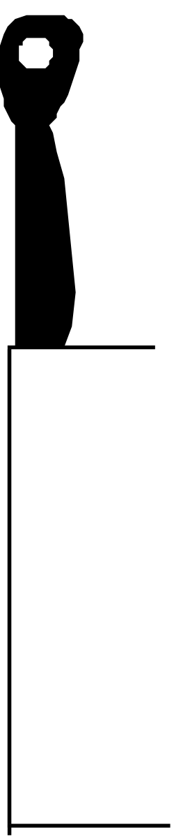 White Square Icon on Black Background - Minimalist Clipart