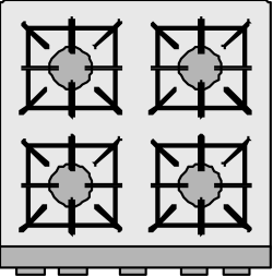 Square Tile Set with Four Interlocking Squares - Clipart Collection