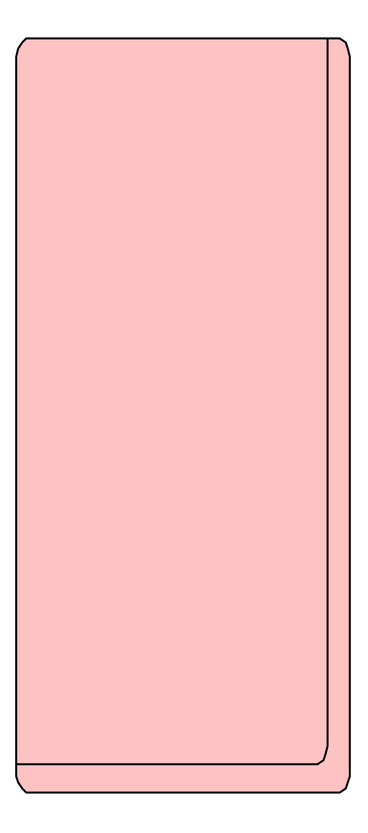 Pink Square with Black Border Clipart for Creative Projects