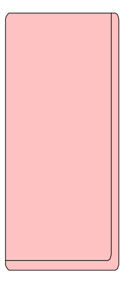 Pink Square with Black Border Clipart for Creative Projects