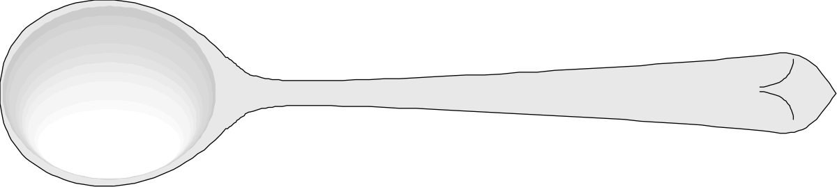 White Horn on Black Background - Striking Clipart for Creative Projects