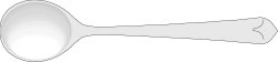 White Horn on Black Background - Striking Clipart for Creative Projects