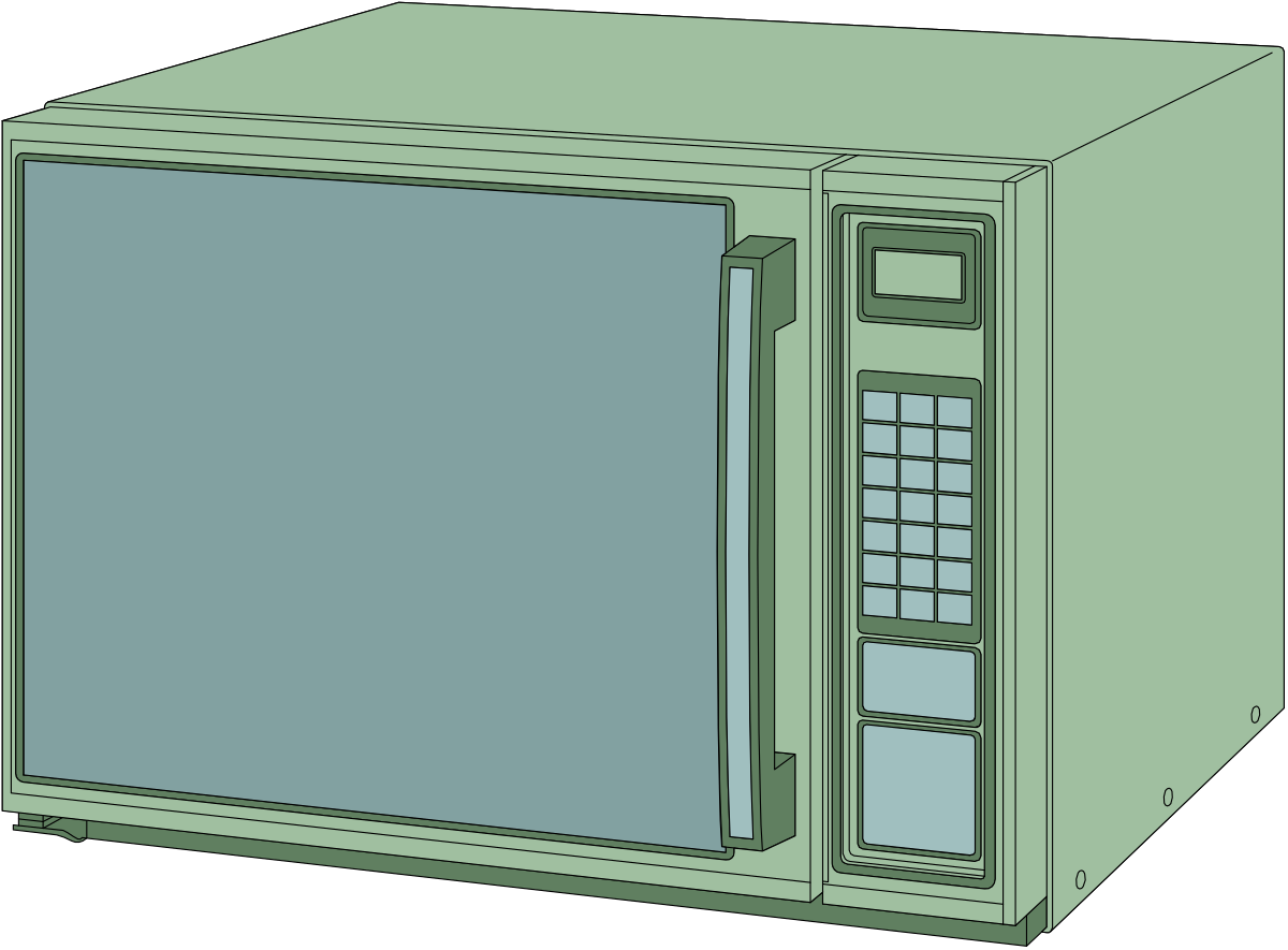 a microwave with a door open clip art png transparent Microwave Clipart with Open Door - Perfect for Kitchen Designs